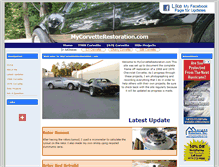 Tablet Screenshot of mycorvetterestoration.com